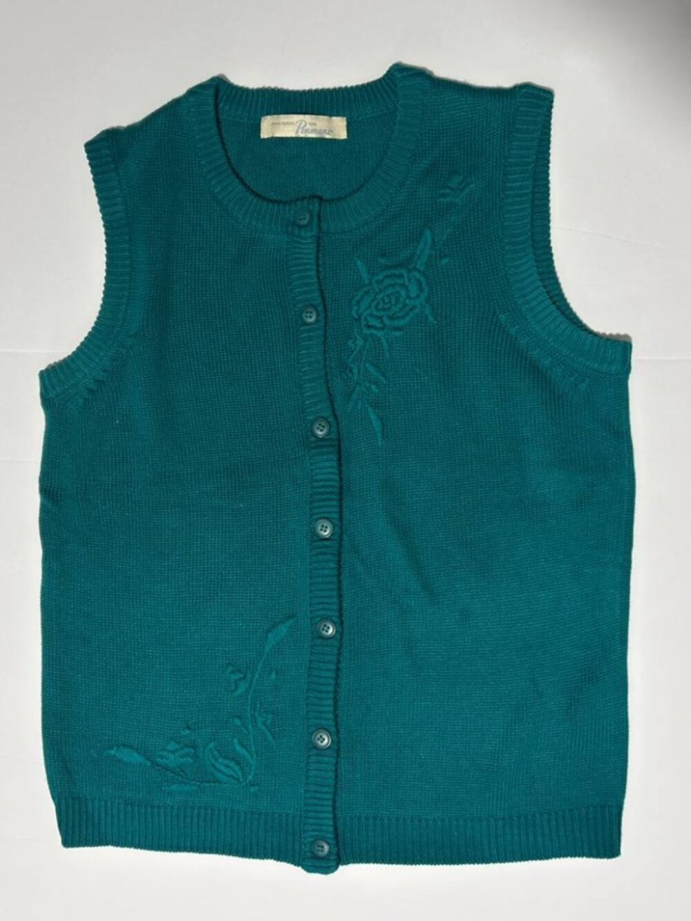 Vintage Penmans Embroidered Sweater Vest Women’s M